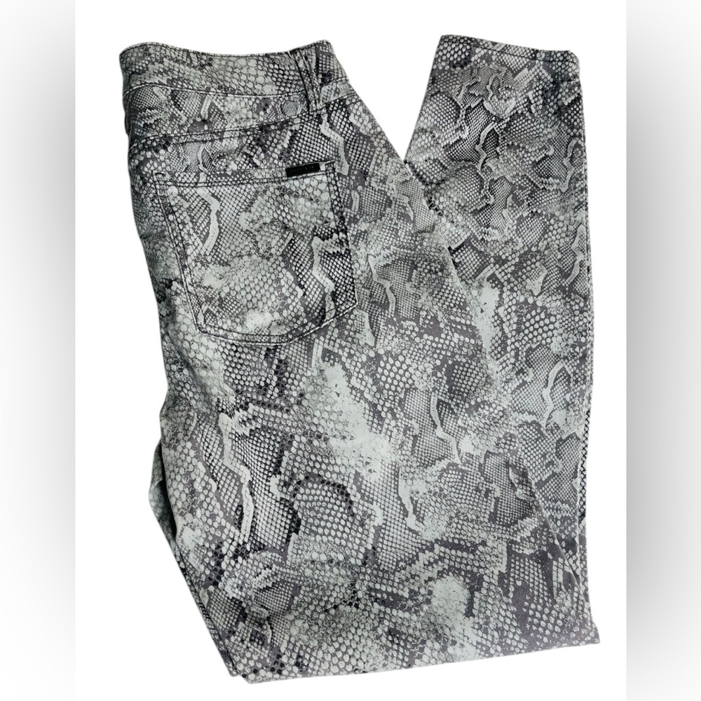 WHBM Gray Snake Print Jeans